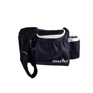 Athletico Disc Golf Sports Shoulder Bag Black  10x8x12 Pockets  Zipper Water
